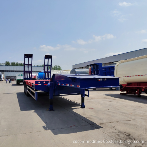 Best Selling  New  4 Axle 80 Ton Lowbed Semi Trailer for Africa